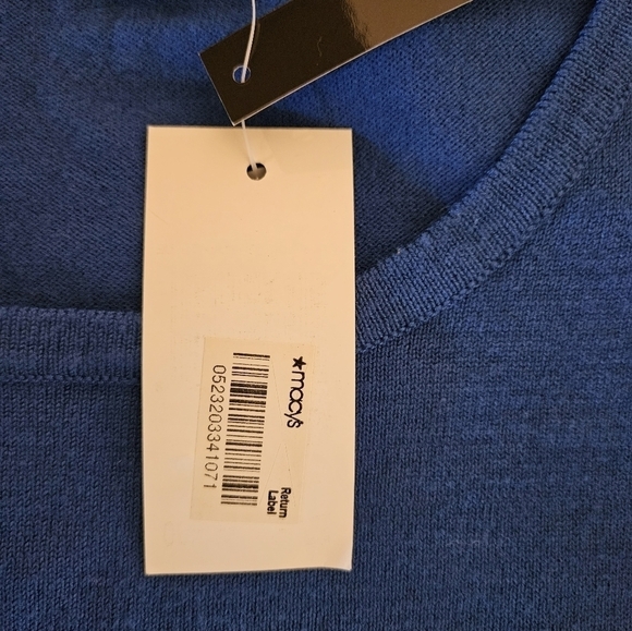 Grace Elements Boho Sleeveless Blouse Blue Large - Picture 4 of 15